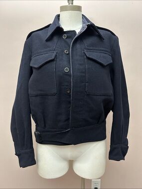 1950s battledress utility jacket bomber VTG military coat